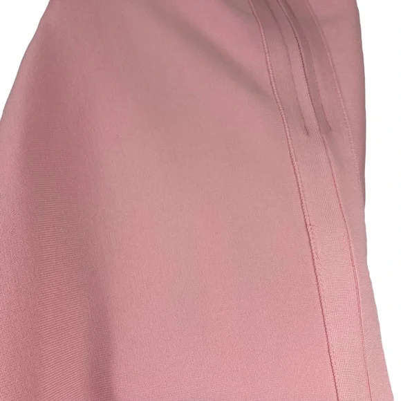 BCBGMAXAZRIA BUBBLE GUM PINK ASSYMETRICAL BODYCON DRESS, MEDIUM - Picture 5 of 6